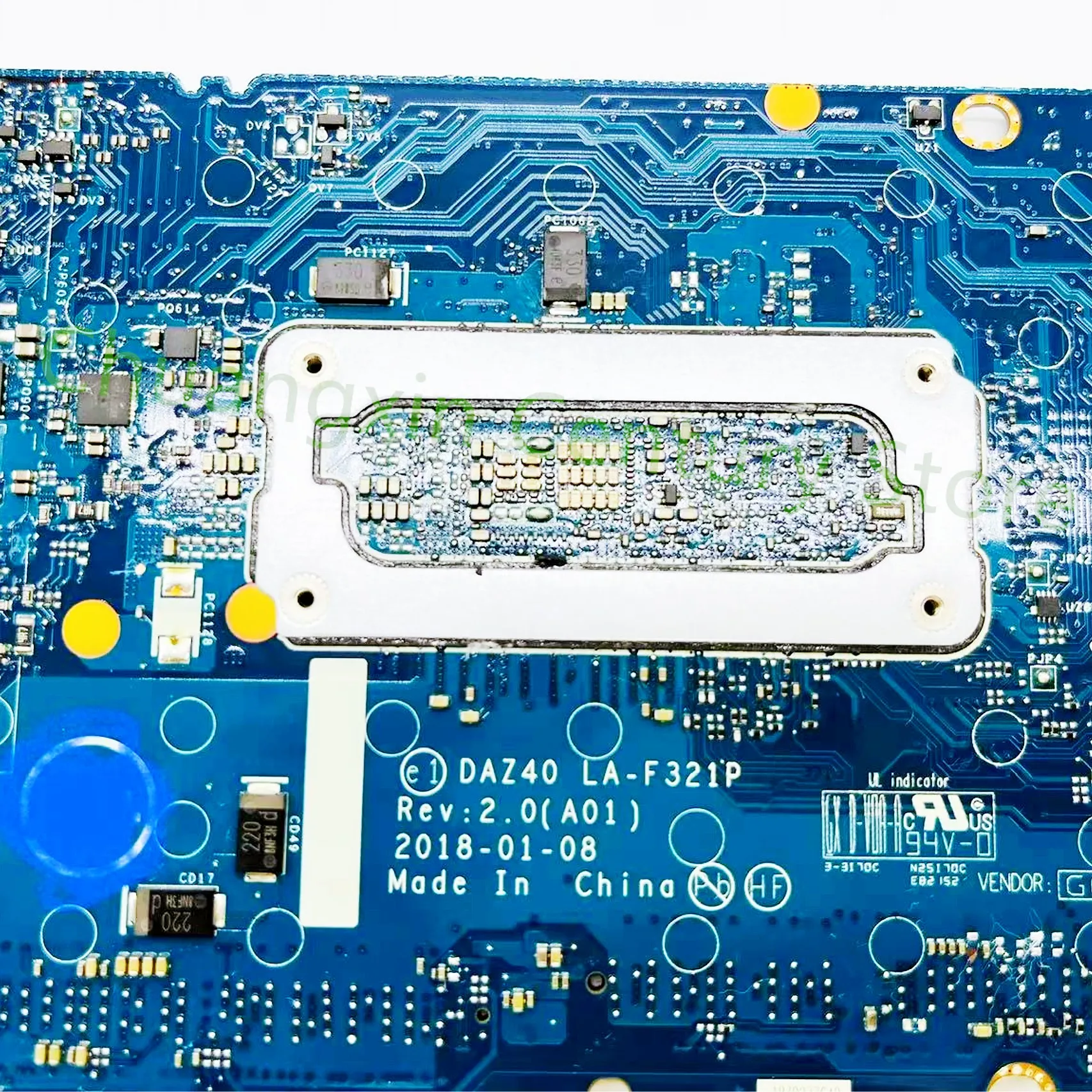 Imagem -04 - Laptop Motherboard para Dell Dell 7490 La-f321p com Cpu I58350u I79650u 100 Testado Funciona Totalmente