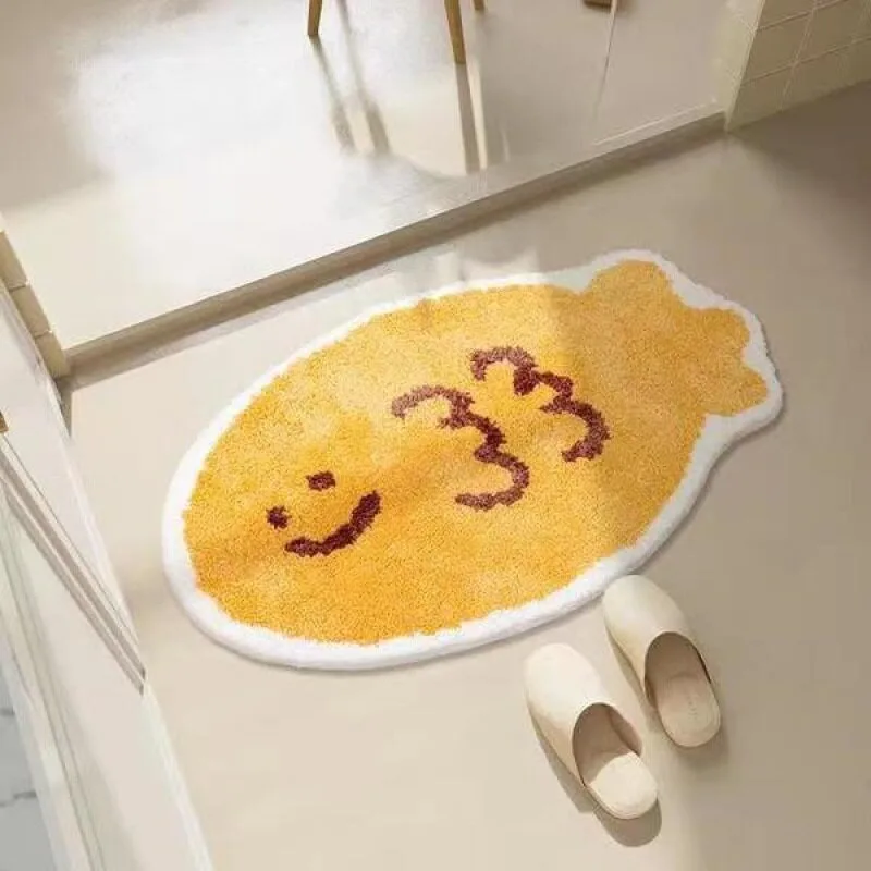 Bathroom Carpet Soft Comfortable Fluffy Faux Cashmere Floor Mat Cute Cartoon Pattern Rugs Modern Style Home Decoration Carpets