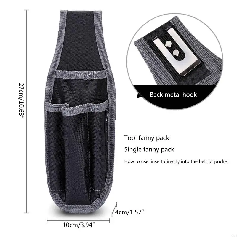 97QD Động Hông Dụng Cụ Túi Eo Tiện Ích Túi Thợ Điện Dụng Cụ Phần Cứng Túi Vải Polyester Đa Năng Bộ Công Cụ Bền