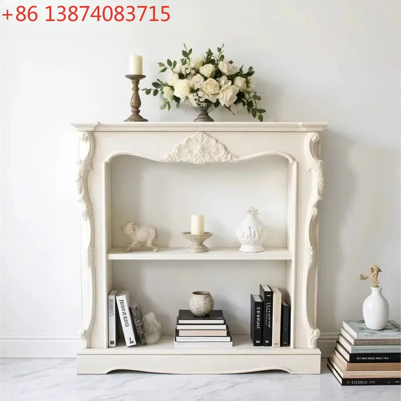 New fireplace cabinet French fireplace cabinet European entrance decorative cabinet retro wind simulation flame fireplace decora