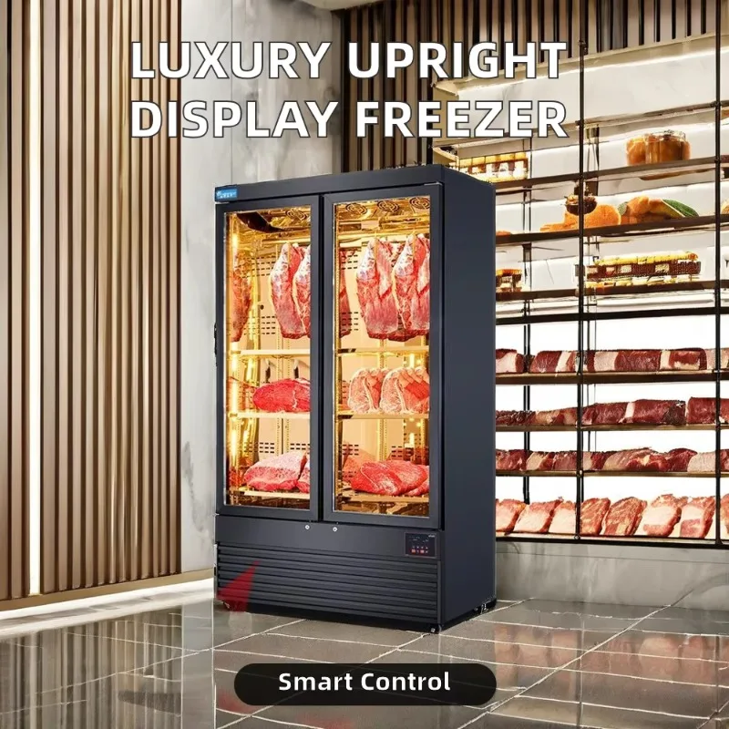 Beef Making Meat Dry Aging Refrigerator Two Door Frozen Version Aging Cabinet Showcase Professional Kitchen Custom