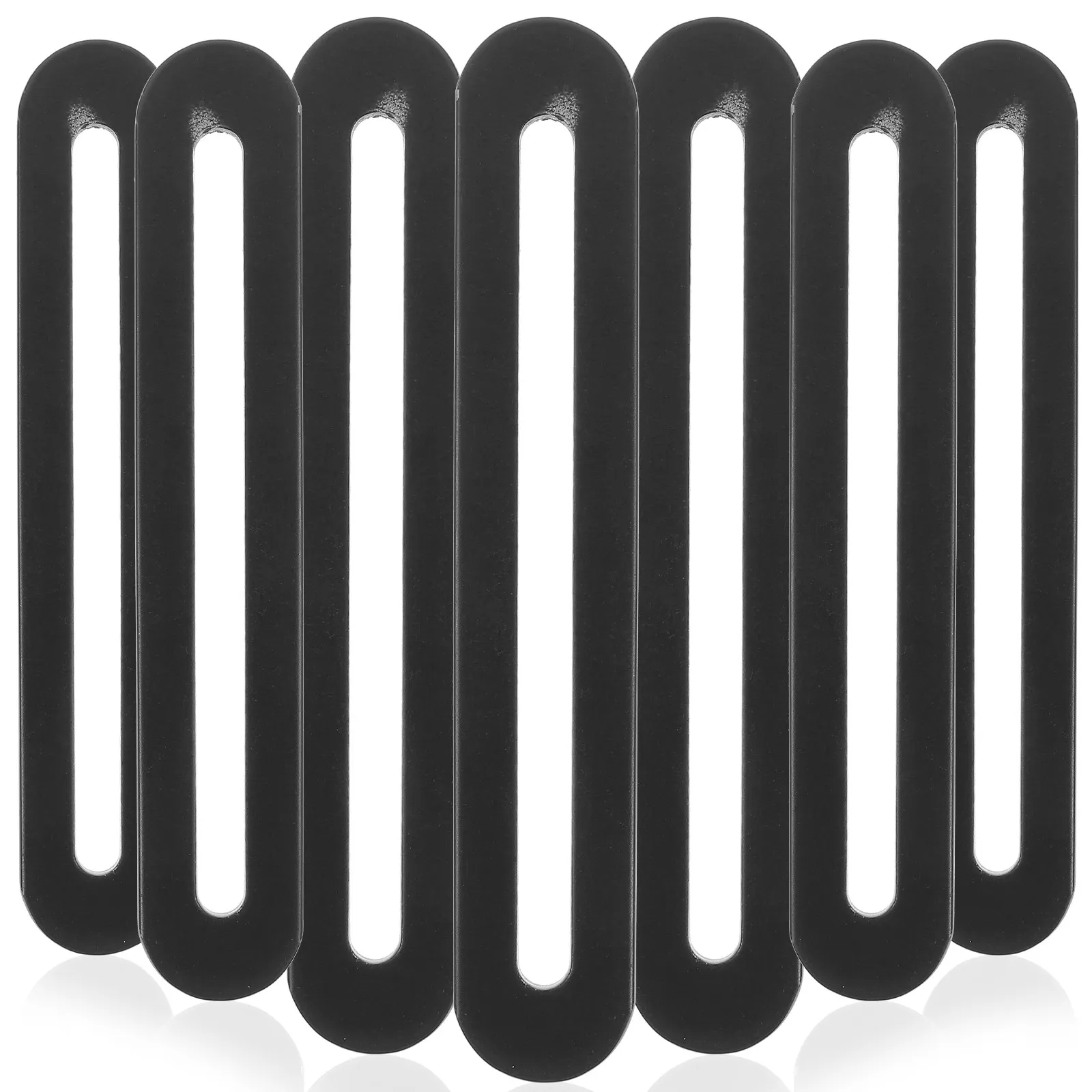 10Pcs Flat Mending Plates Adjustable Furniture Braces Chair Slideable Brackets Stainless Steel Metal Plates for Sofa Cabinet Bed