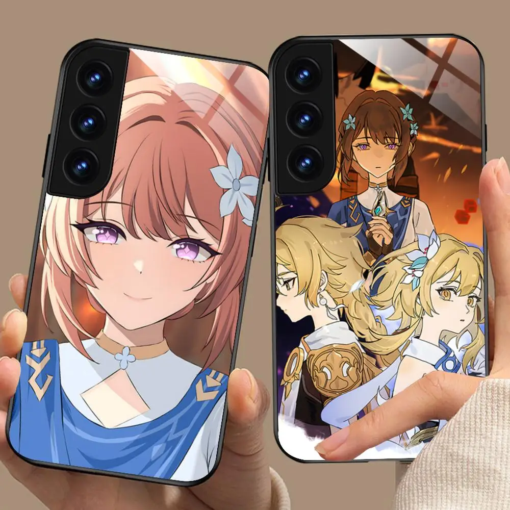 Game GI Direidyth Phone Case for Samsung Galaxy A56 55 54 53 52 51 36 35 34 23 16 15 5G Glass Protective Cover