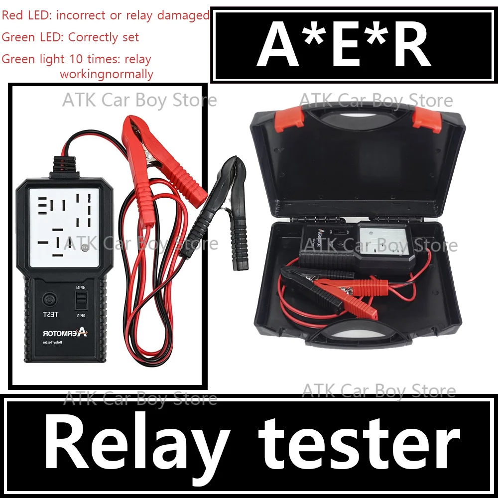 A-E-R automotive relay tester 12V-24V suitable for quickly detecting whether relay working properly market automotive relays