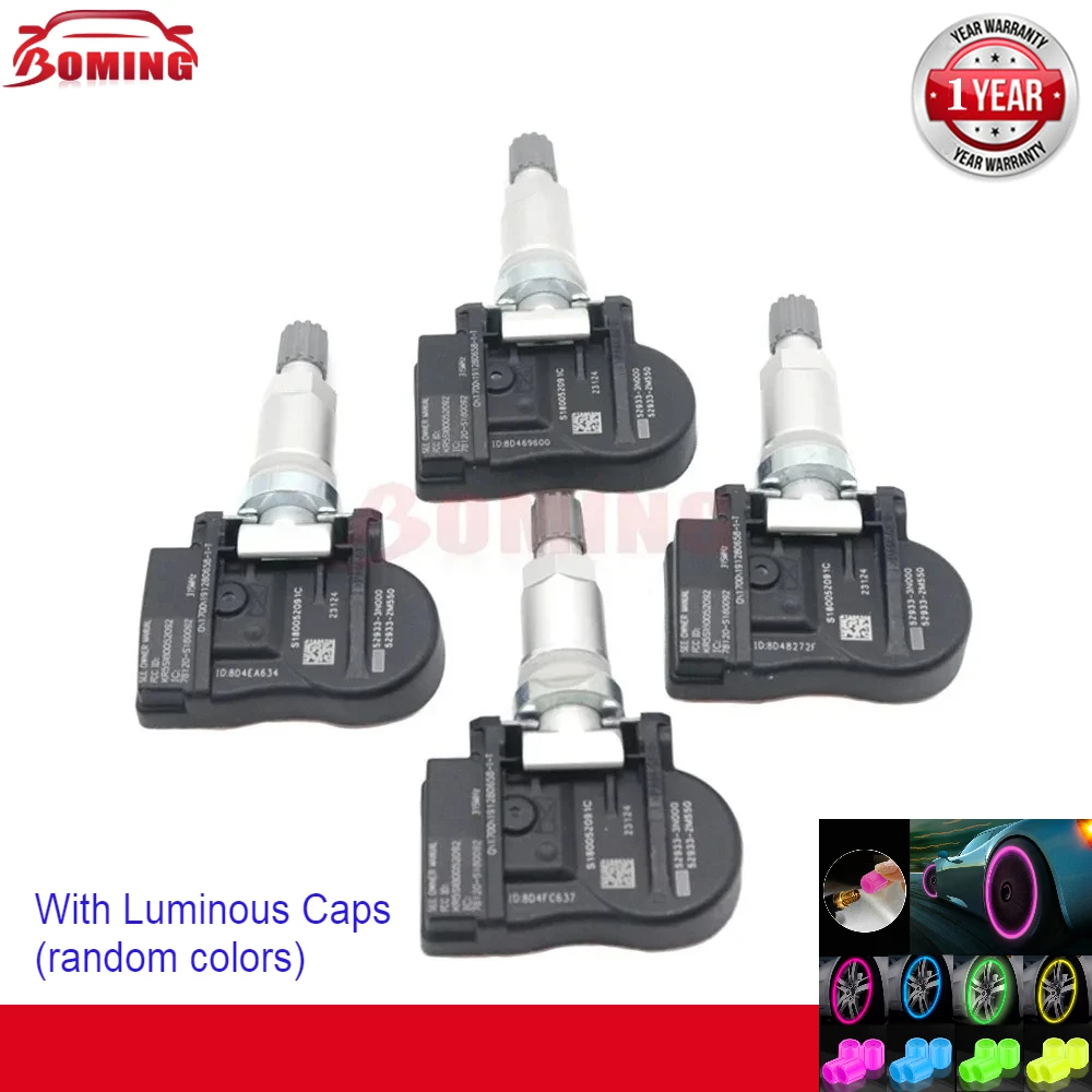

Новый автомобильный датчик давления в шинах TPMS 52933-3N000 для HYUNDAI KIA CADENZA FORTE OPTIMA SORENTO SOUL 52933-2M000 315 МГц