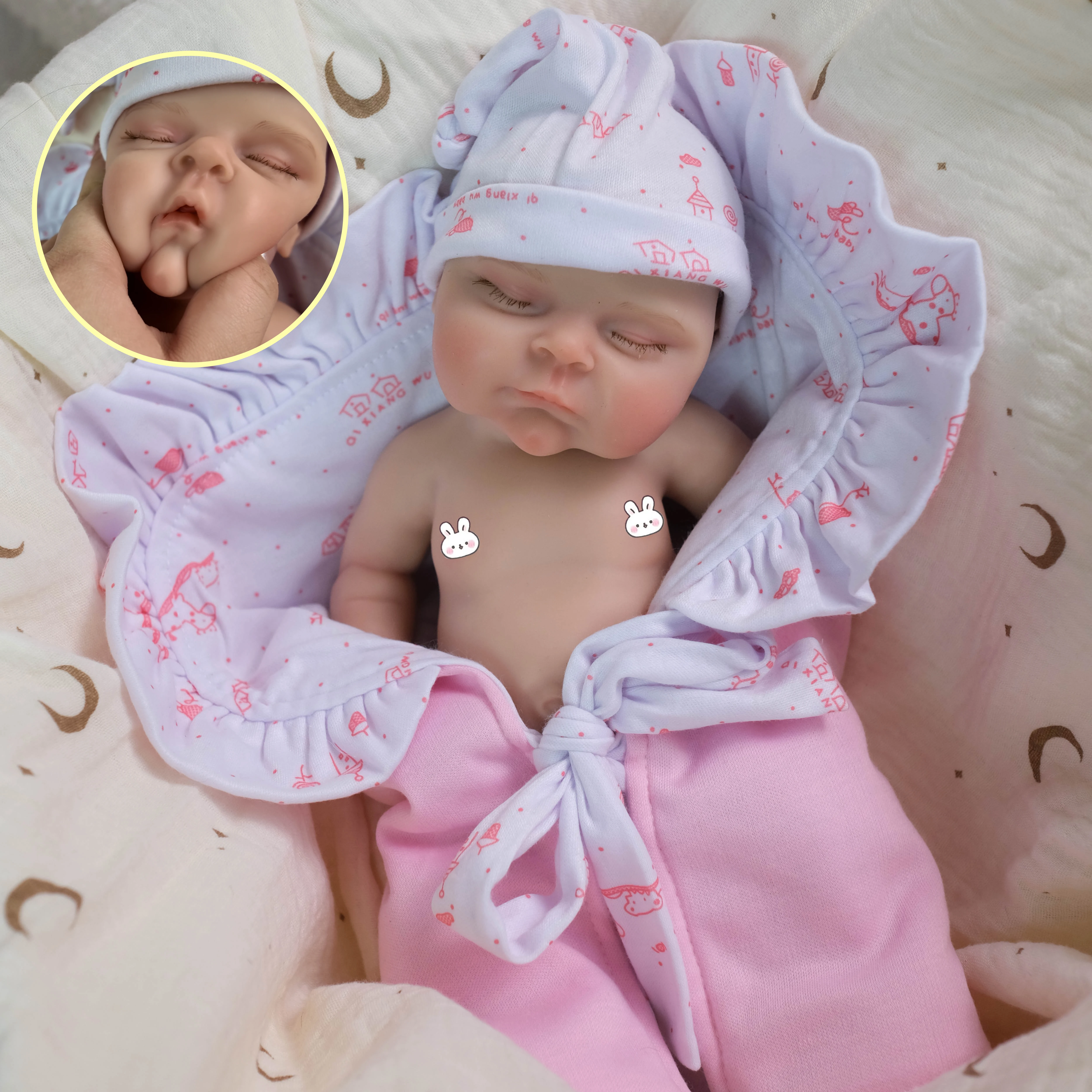 NPK – bouche en Silicone élastique Super doux de 12 pouces, peut ouvrir la poupée de collection de fille pêche solide