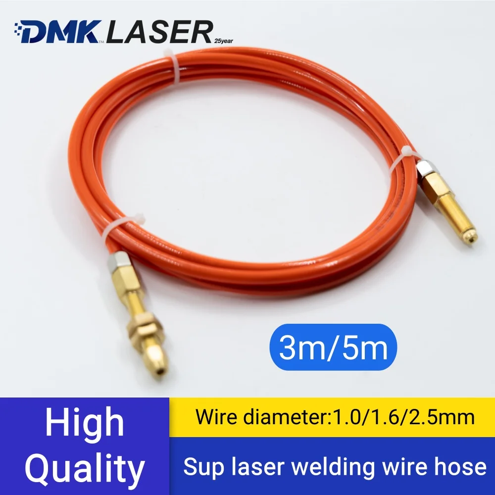 SUP CHAOQIANGWIYE laser hand welding wire feeder hose 3M/5M wire feeding rod stainless steel wire guide tube SUP20ST/SUP23ST