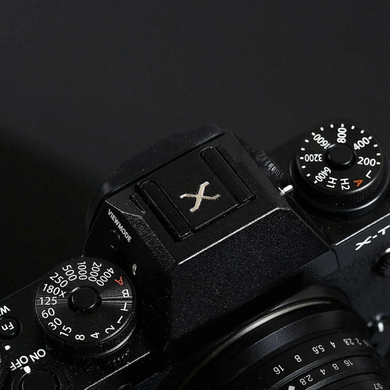 トップセール2X用X-T4 X-T3 X-T2 X-T30 X-T20 X-E3 X-E2 X-PRO3 X-PRO2 X30 X10ホットシュー内蔵フラッシュホット靴ブラック & シルバー