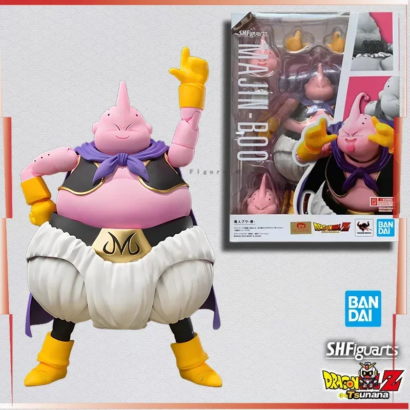 Original Echtes Modell BANDAI SHF Dragon Ball 18 cm Majin Boo Gute Action Figur Anime Boxed Spielzeug Figur Sammlungen Geschenke Kdis