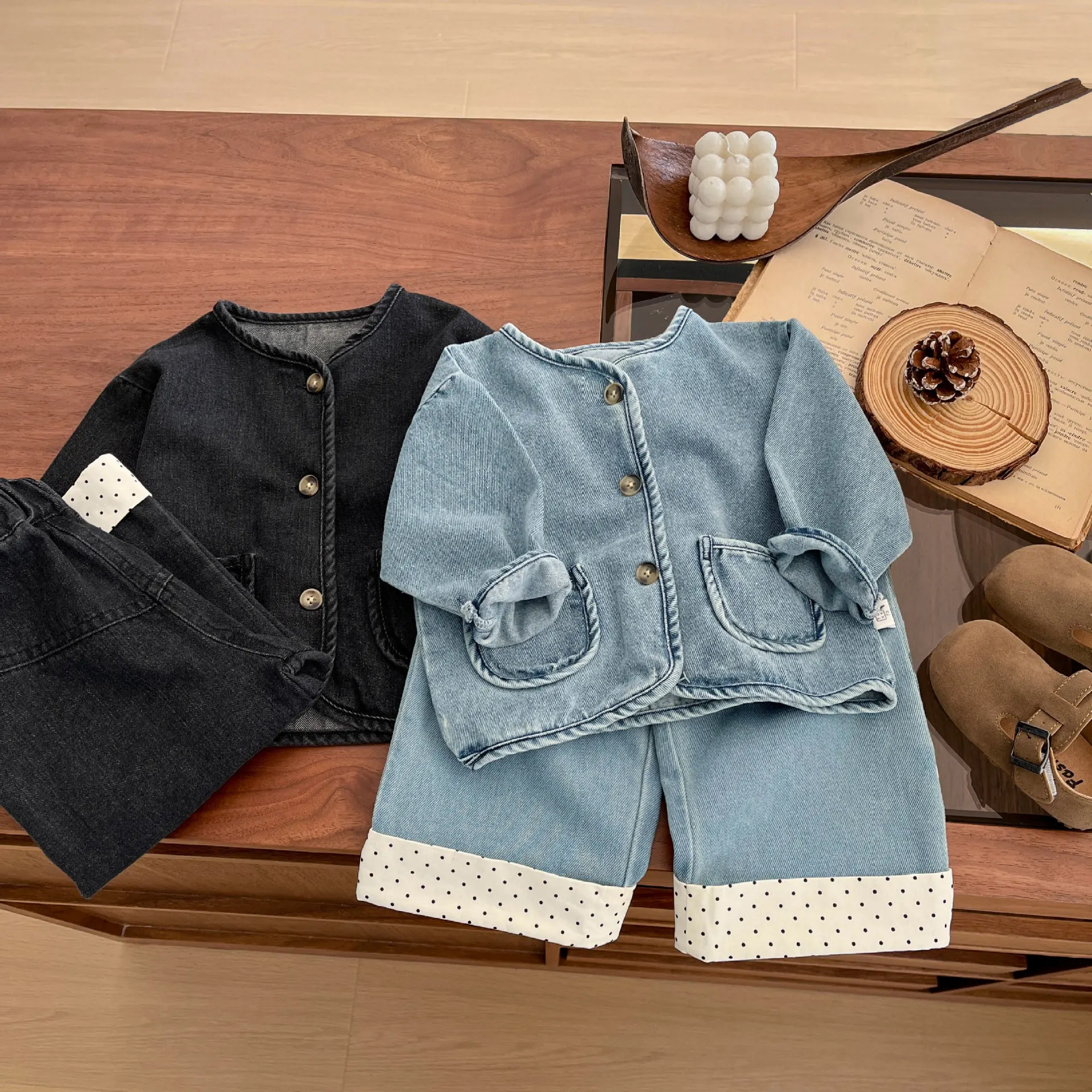 

Spring Coat for Infants and Young Children 2025 New Style Retro Casual Denim Clothes Boys Autumn Versatile Cardigan