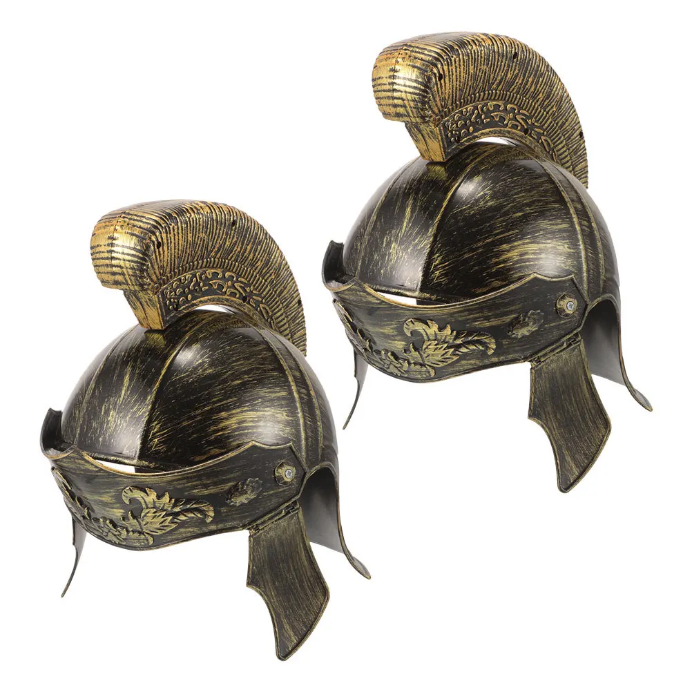 

2Pcs Knight Hat Props Versatile Roman Military for Cosplay Performance Themed Events Warrior Headwear Costume Accessory