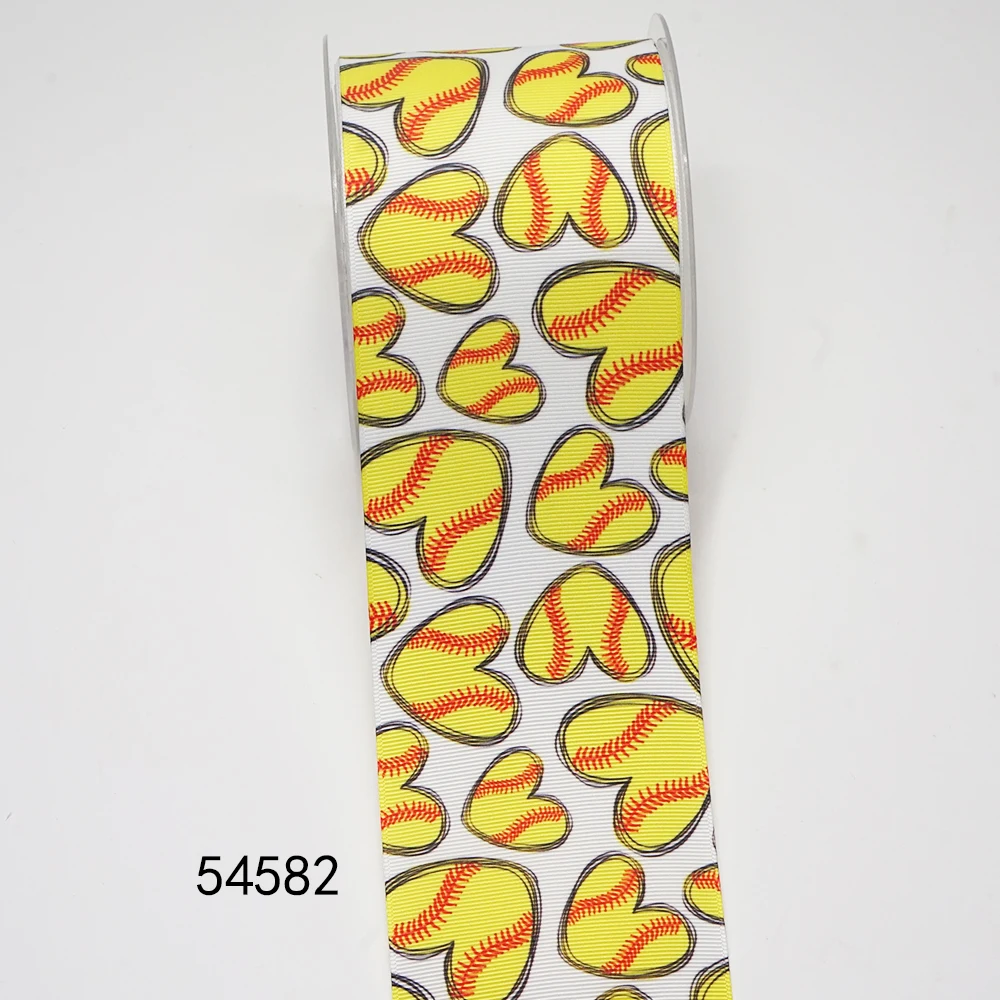 DIY Cartoon Sport Printed Grosgrain Ribbon For Craft Supplies Sewing Accessories 5 Yards, Planar Resins 10 Pieces. 54582