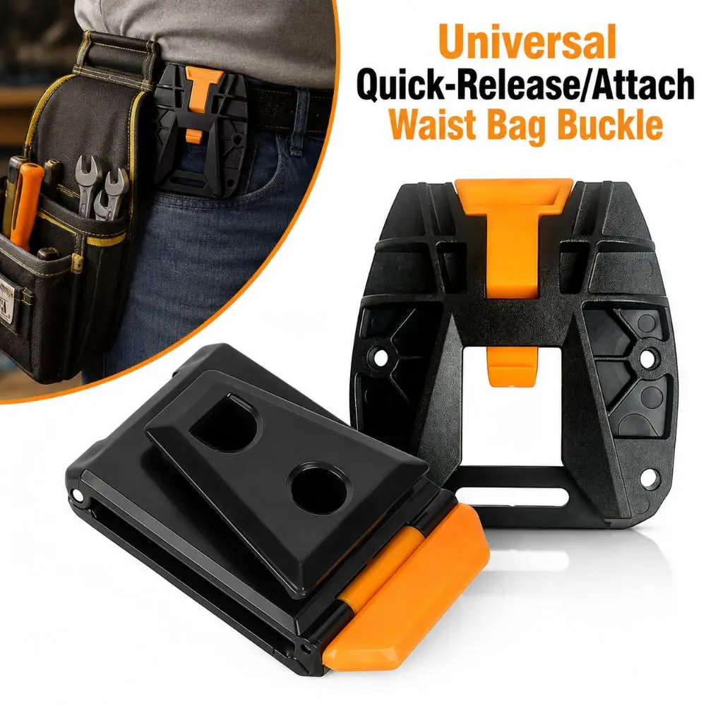Quick-Release/Attach Waist Bag Buckle Universal Sturdy ABS Tool Bag Belt Clip Buckle DIY Tool Bag Fixing Clip All Tool Waist Bag
