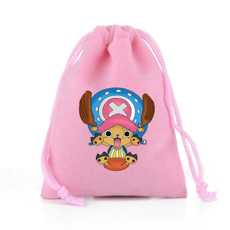 One Piece Large Drawstring Backpack Convenient Pattern Pouch Printing Character Capacity Portable Animated Kids Candy Bag Pouch