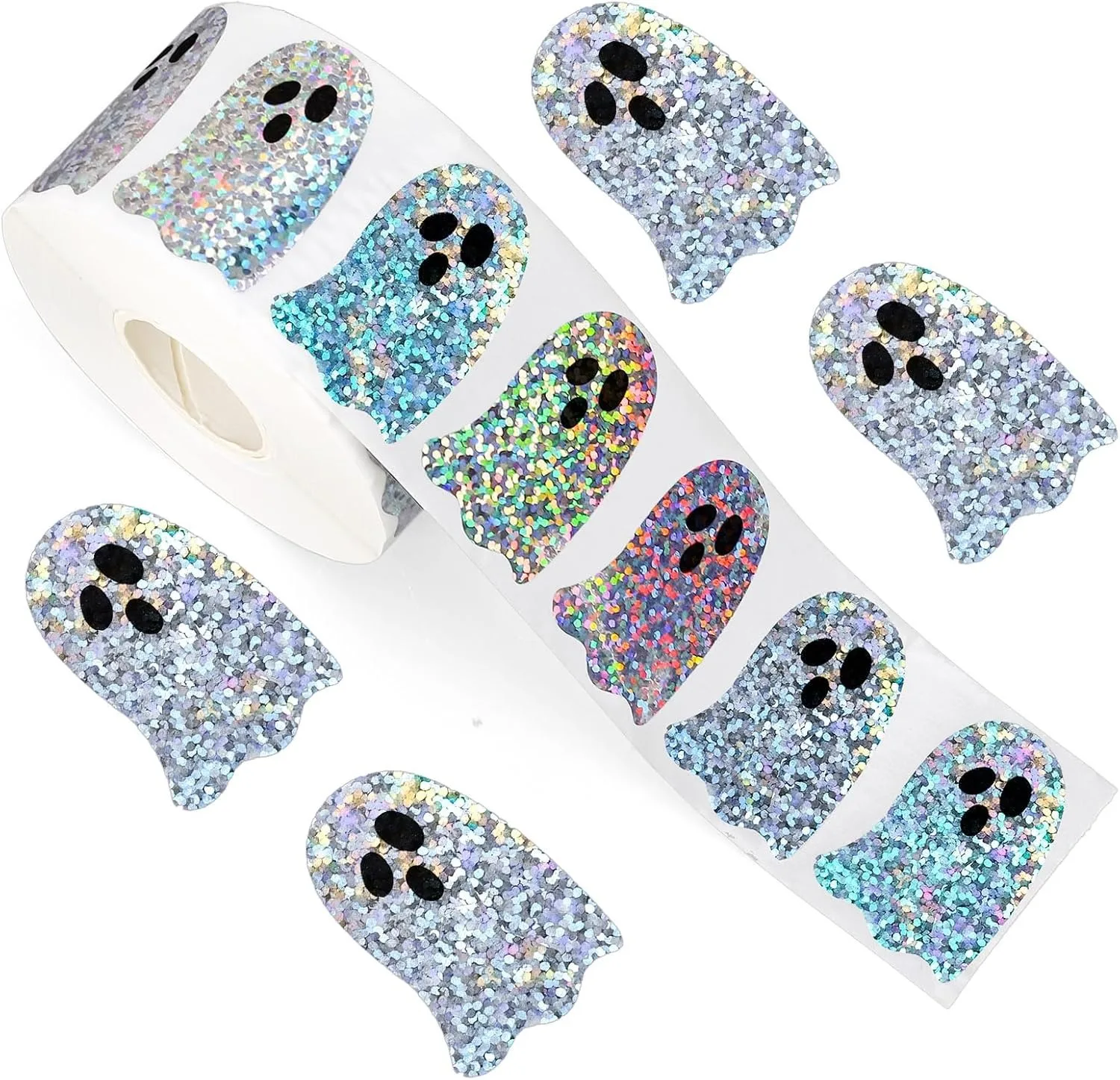 

Ghost-Shaped DIY Waterproof Stickers Halloween Party Atmosphere Stickers Envelope Decoration Packaging Label Stickers
