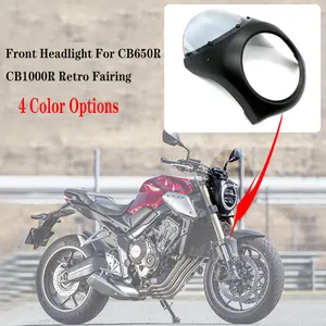 CB650R Front Lighthouse Cap, Cafe Racer Retro Verkleidungswindscreen, Motorrad Rebell für Honda CB1000R 2018-2020 CB650R 2019-2023 6 Hauptverkäufe Rennen - №6
