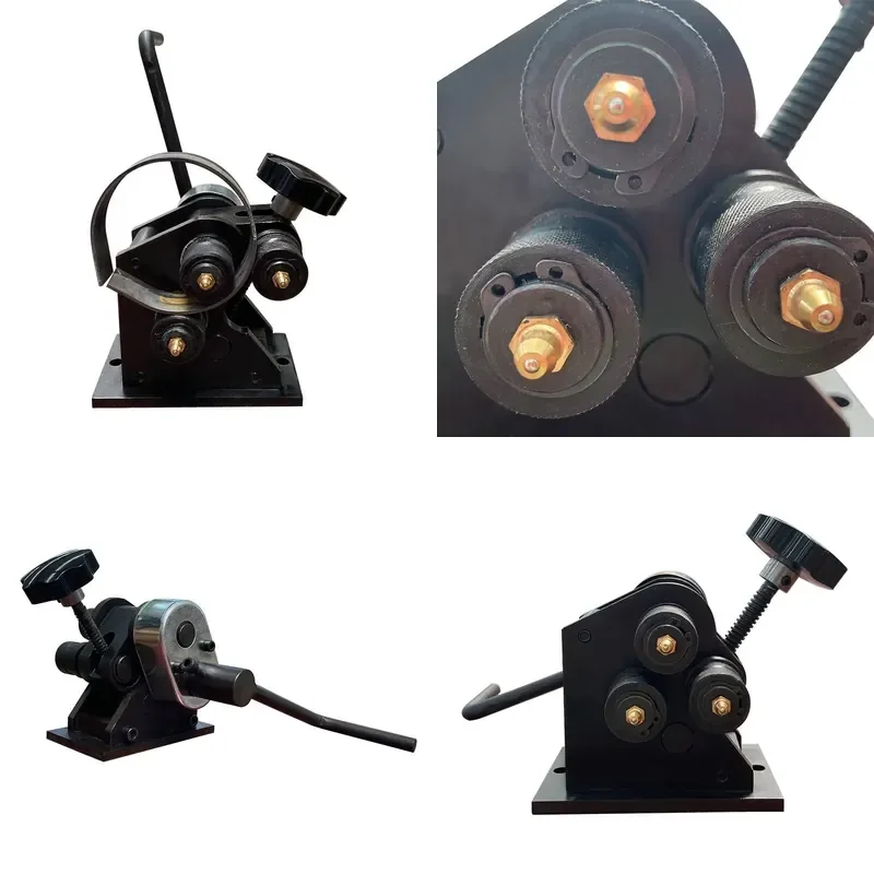 

TEBAK Small Hand-operated Three-roller Micro Rounding Machine Manual Rolling Plate Plate Bending Machine Conduit Benders