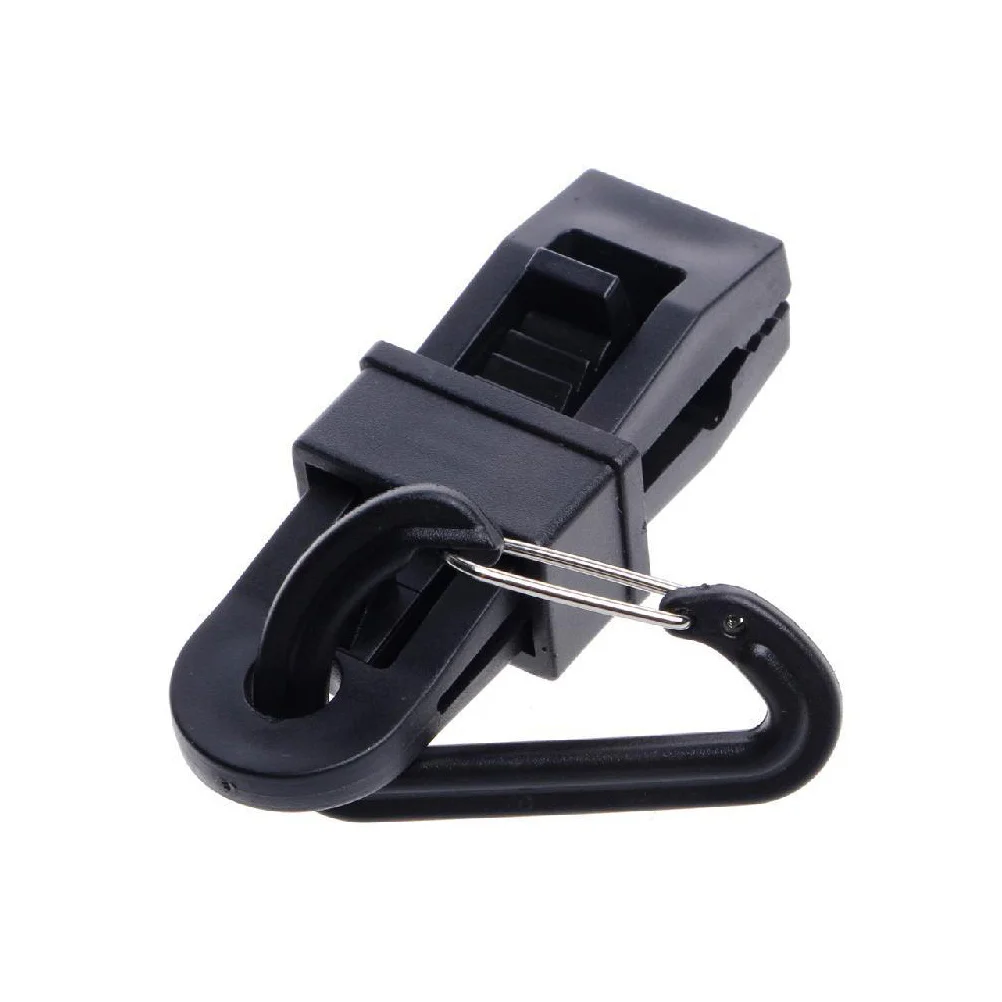 

5Pcs Wind Rope Plastic Buckle Tent Clamps Adjustable Tarp Clips D Ring Camping Outdoor Shelter Fixer Black Plastic Tent Clamp