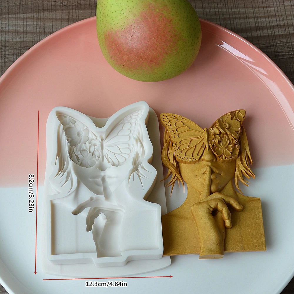 3D Butterfly Mask Men\'s Silicone Mold Wedding Cake Candy Chocolate Decoration Mold Kitchen Baking Tool Fondant Mold