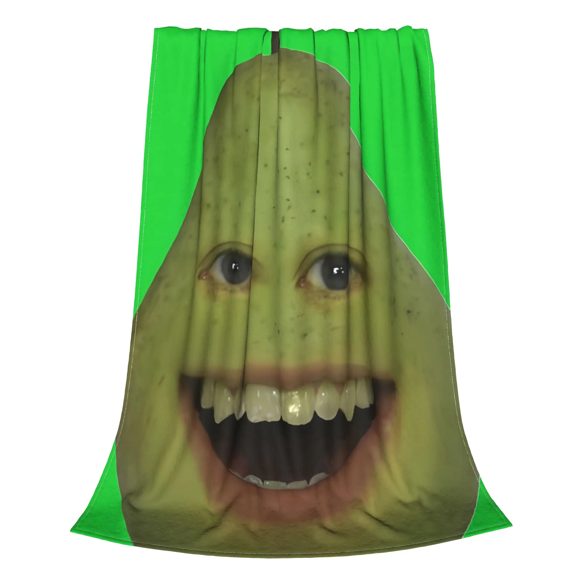 1PC Home Cutecore Pear Annoying Orange Blanket Super Cosy Plush Home Living Room Sofa Halloween