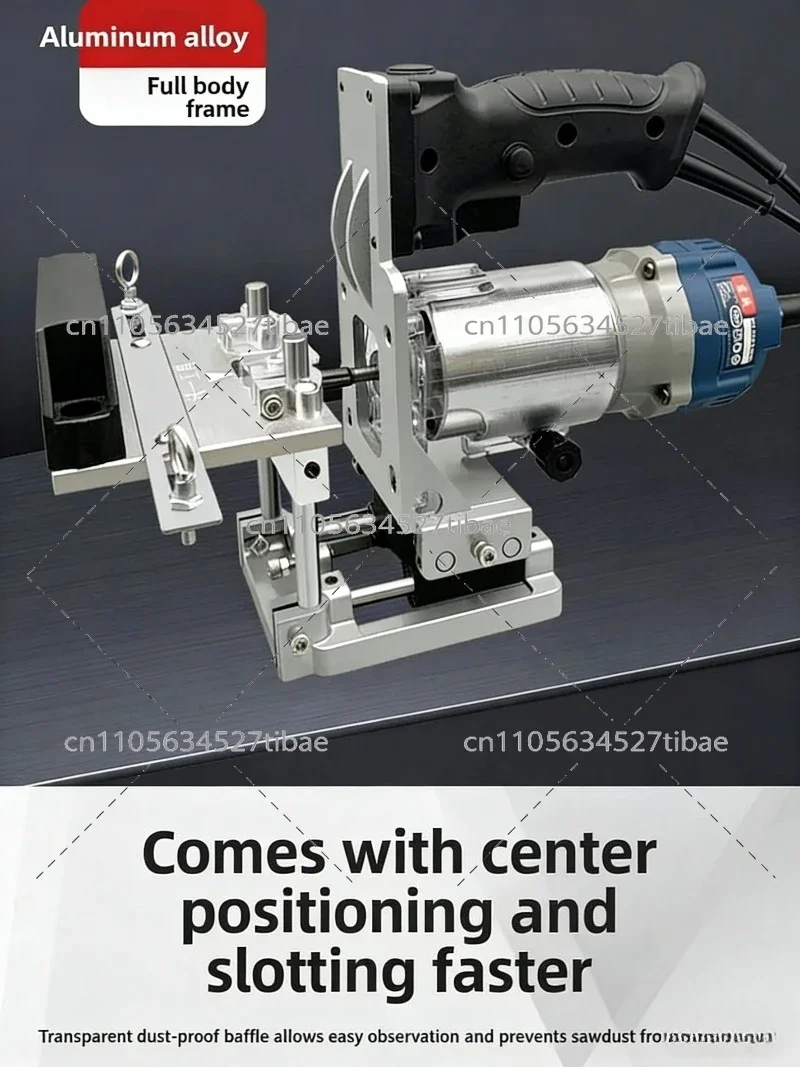 Woodworking 2 in 1 Slotting Machine Portable Slotter Milling Cutter with Positioning Rack Tool