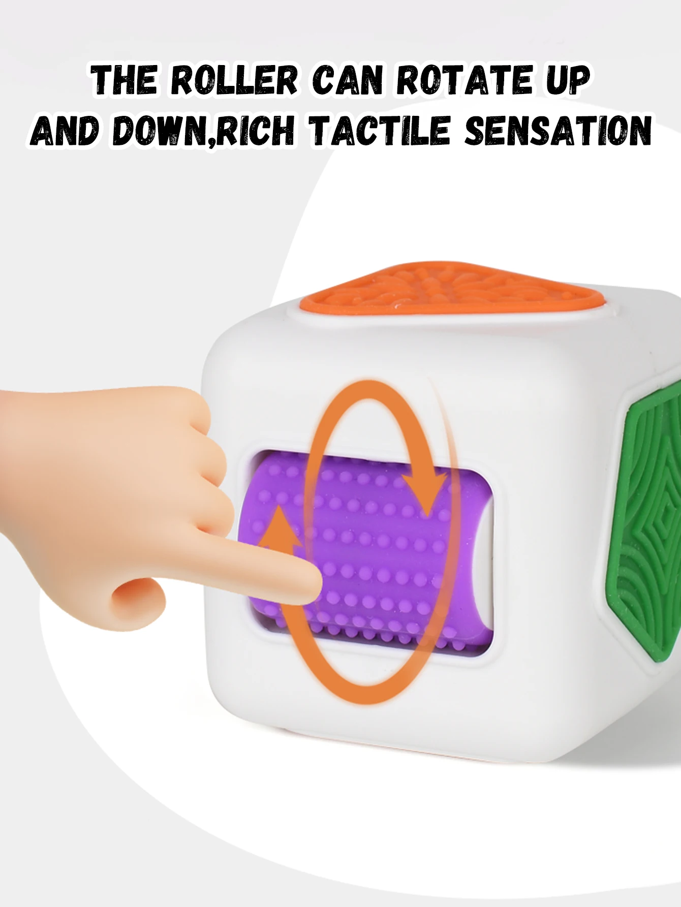 1pc Geometria esagonale sensoriale Decompressione della punta delle dita riducendo il cubo del rullo ragazzi ragazze giocattolo antistress regalo di Natale