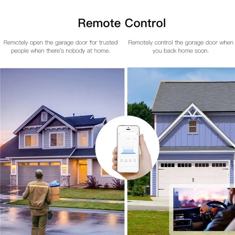 AAAEL-2X Ewelink Wifi Smart Garage Door Opener Switch Garage Door Controller APP Remote Control No Hub Require