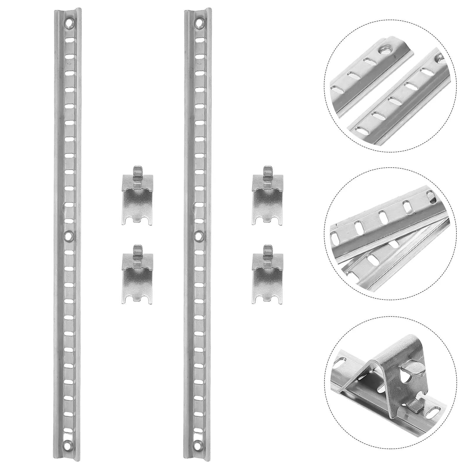 1 set Sliding Door Smooth Drawer Heavy Cabinet Duty Halloween Christmas New Year Freezer Shelf Cooler Shelf Clips Stainless