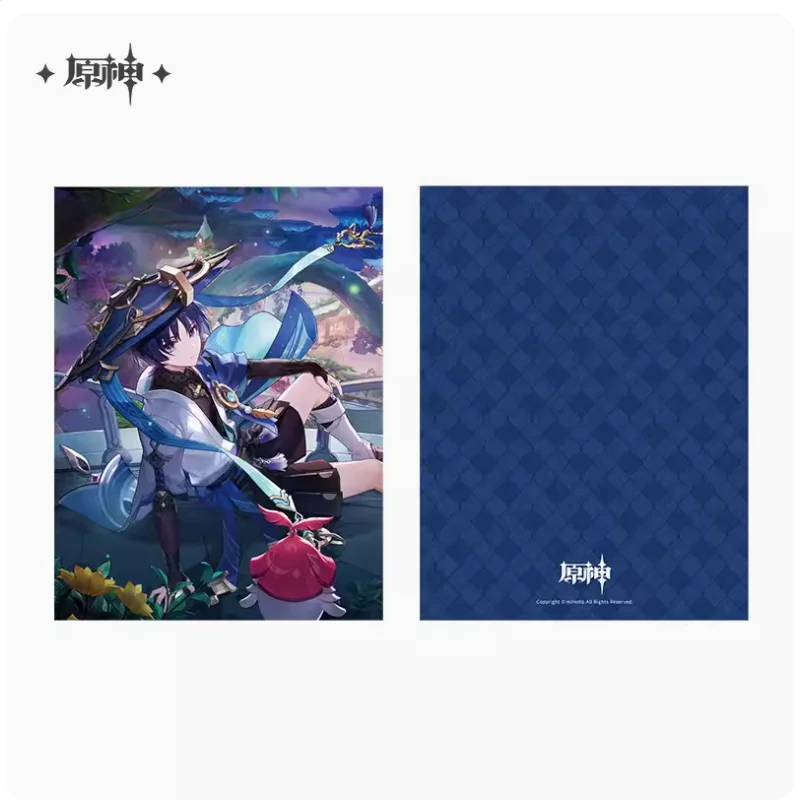 

2024 Anime Genshin Impact Wanderer Hutao Kamisato Ayato Kamizato Tartaglia Ayaka Theme Series Folder Official Original Gift