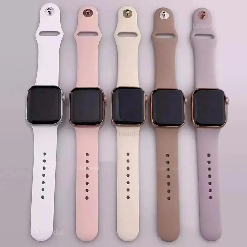 Silicone Straps For Apple Watch Band 44mm 40mm 45mm 41mm 49mm 42mm correa bracelet iwatch Ultra 2 3 series 7 se 3 4 5 6 8 9 10