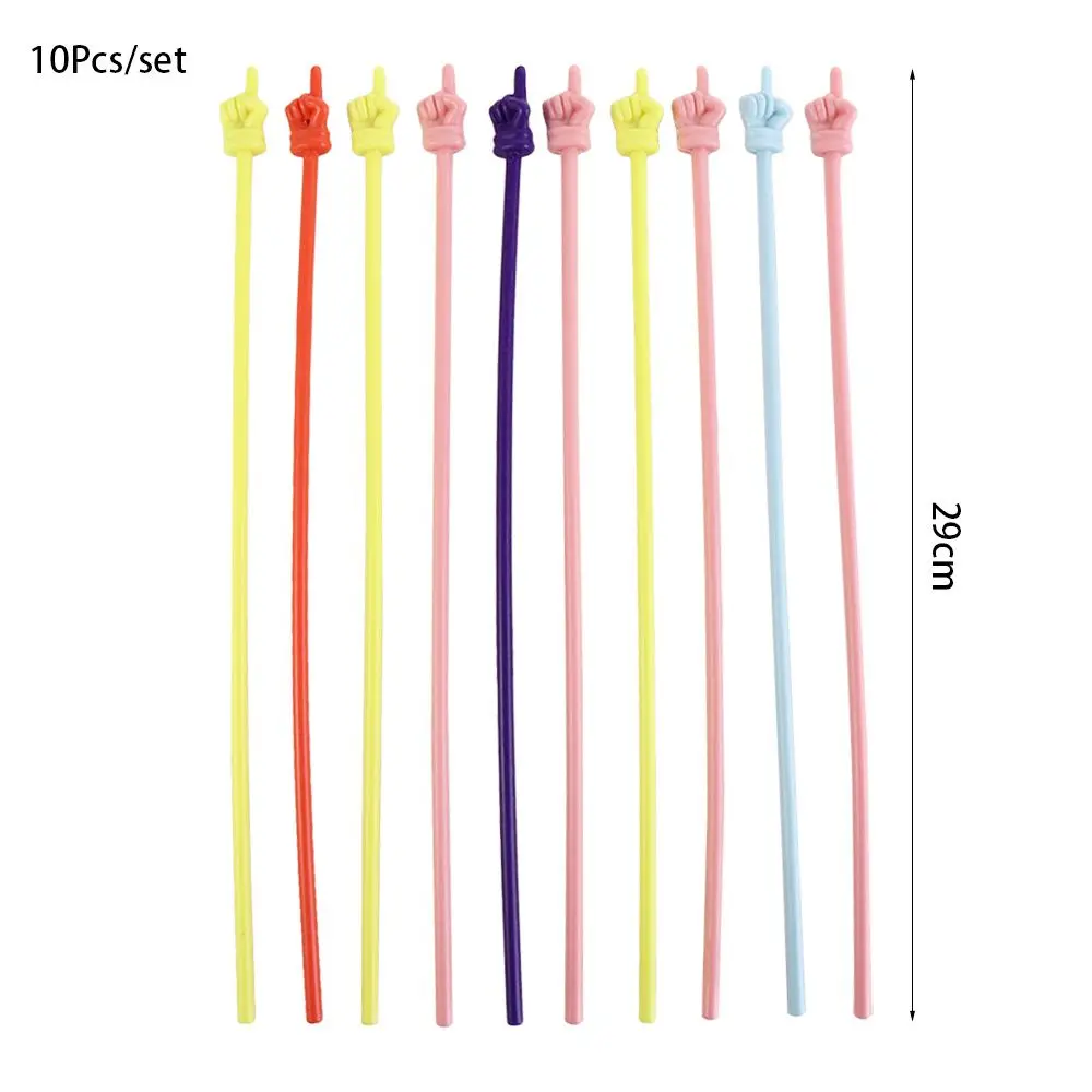 10 шт./компл., случайный цвет, гибкая обучающая палочка, красочная палочка для чтения без заусенцев, гладкая ручная указка, обучающие пособия