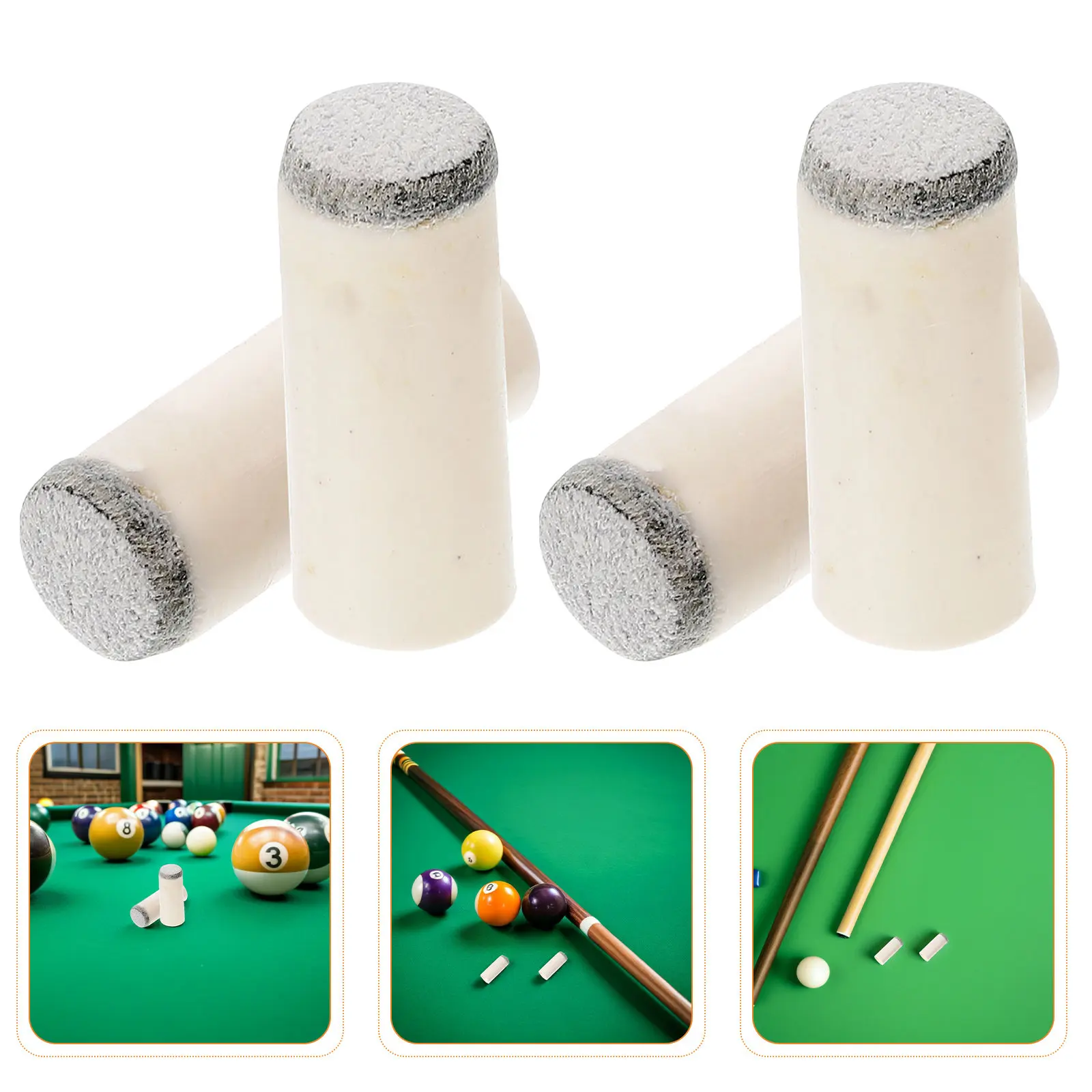 

200Pcs Pool Cue Tips 9Mm Replacement Kit Professional Billiard Cue Heads Snooker Pool Stick Repair Parts Billiard Tips