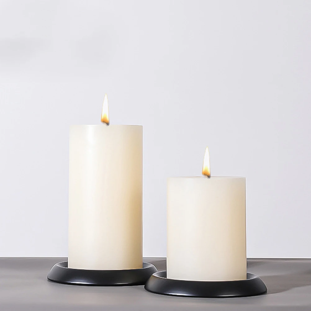 

2Pcs Metal Holder Iron Pillar Stands for Table Decor Home Wedding Party Centerpiece Decorative Candlesticks Room
