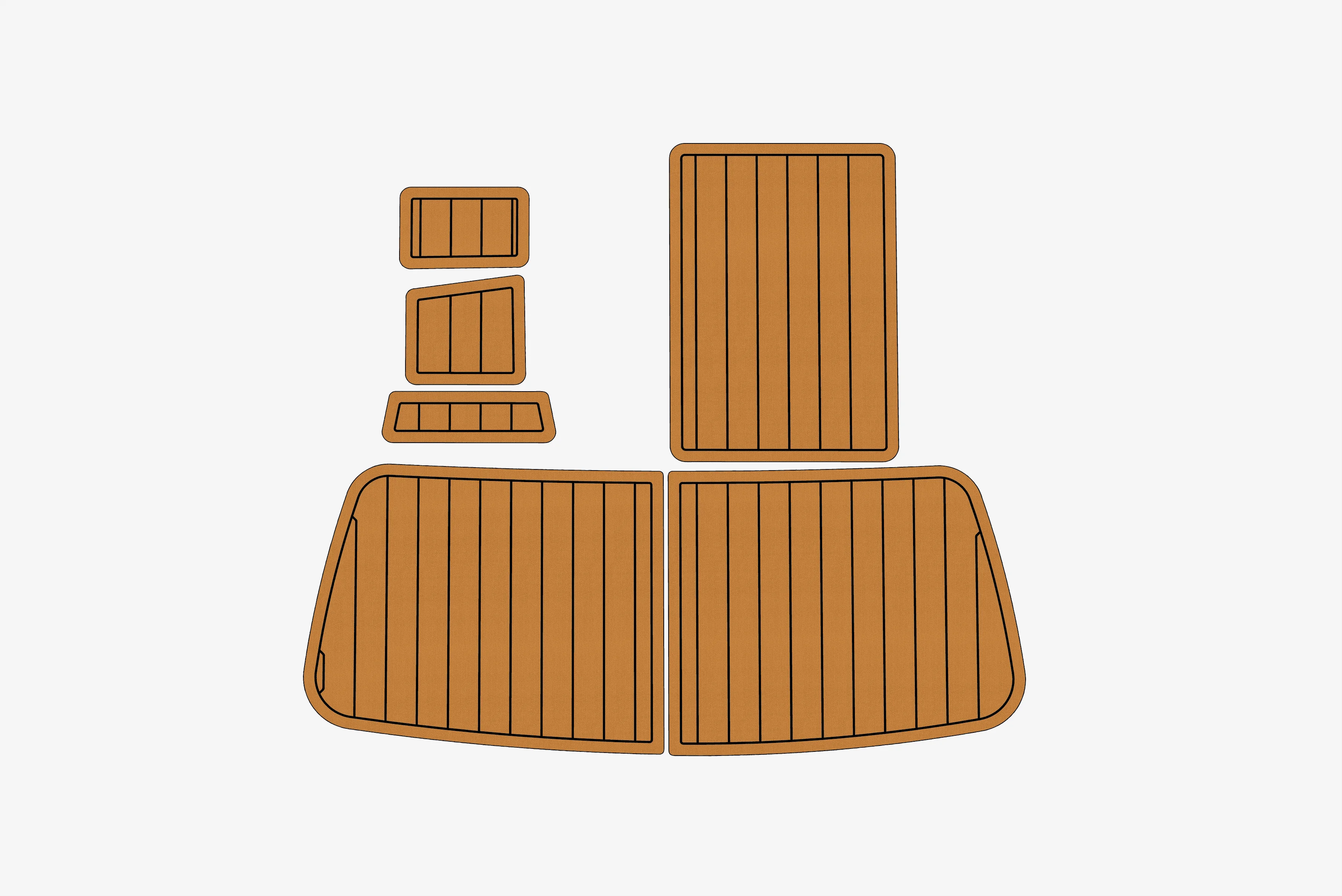 

Marine Faux Teak EVA Non-Slip Mat-Centurion Tsunami Self-Adhesive 1/4" (6mm) Boat Deck Pad for Cockpit & Deck