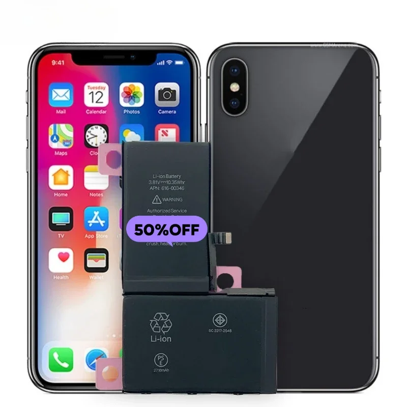 A1865/A1901/A1902/A1903 for IPhone X Mobile Phone Battery High Quality High Capacity Replacement Bateria Grade A Cell with Tools