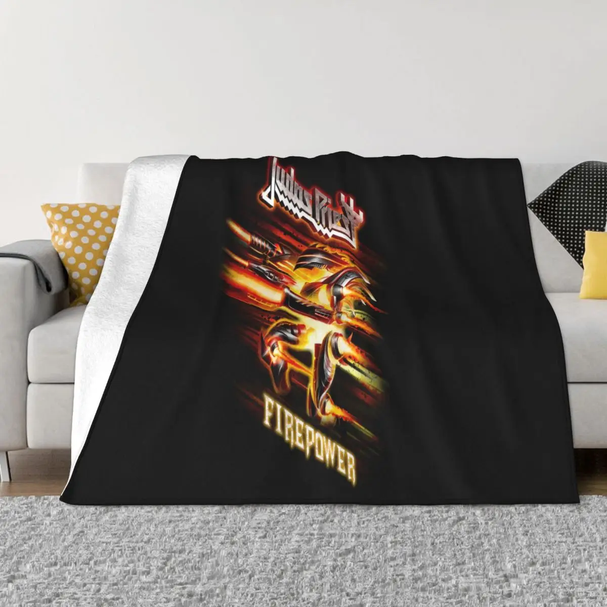 

Judas Priest Firepower Tour Dates 2018 Size S 3Xl Printed Men Cotton Designs Throw Blanket