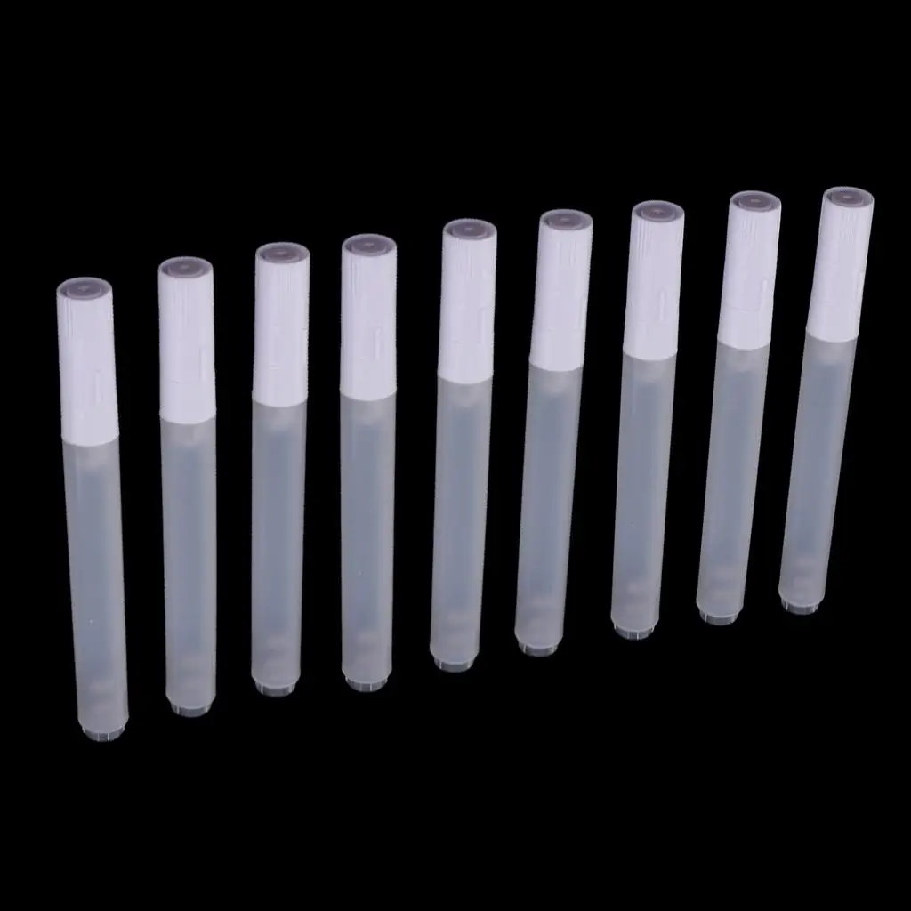 

Blank Marker Pen Tube Plastic White Medium Tip Drawing Pen for Artist Painting Supplies Set