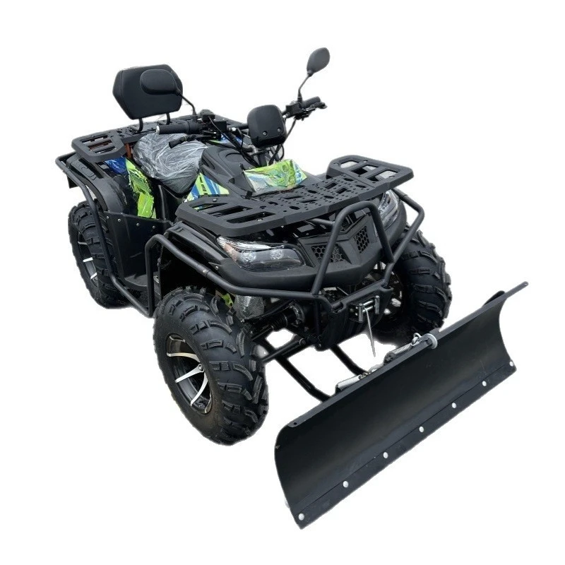Electric 4WD ATV, lithium battery, snow shovel snow outlet