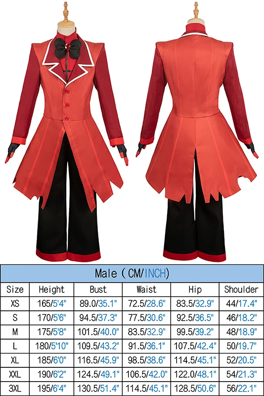 Anime Hotel Cos Alastor Cosplay Costume Outfits Fantasy Coats Shirts Pants Accessories Halloween Carnival Suit For Male Roleplay