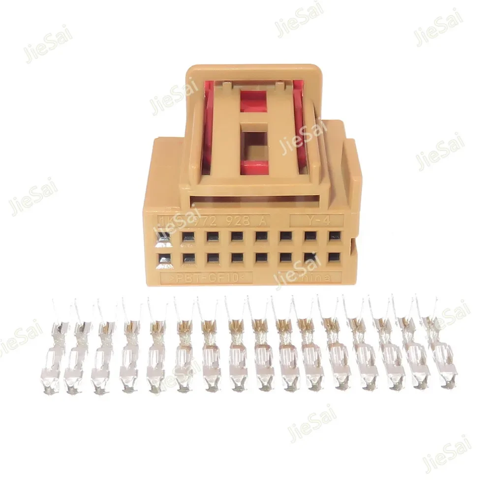 16 Pin 1K0972928A 1K0 972 928 A Car Automatic Air Conditioning Panel Wire Harness Socket For VW Audi
