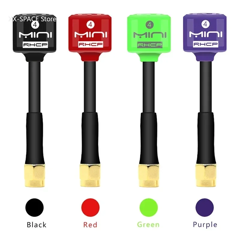 Ramdon color Lollipop 4 High Gain RHCP MINI Antenna 5.8G 2.8dBi SMA RP-SMA MMCX UFL For RC FPV Transmitter Receiver Racing Drone