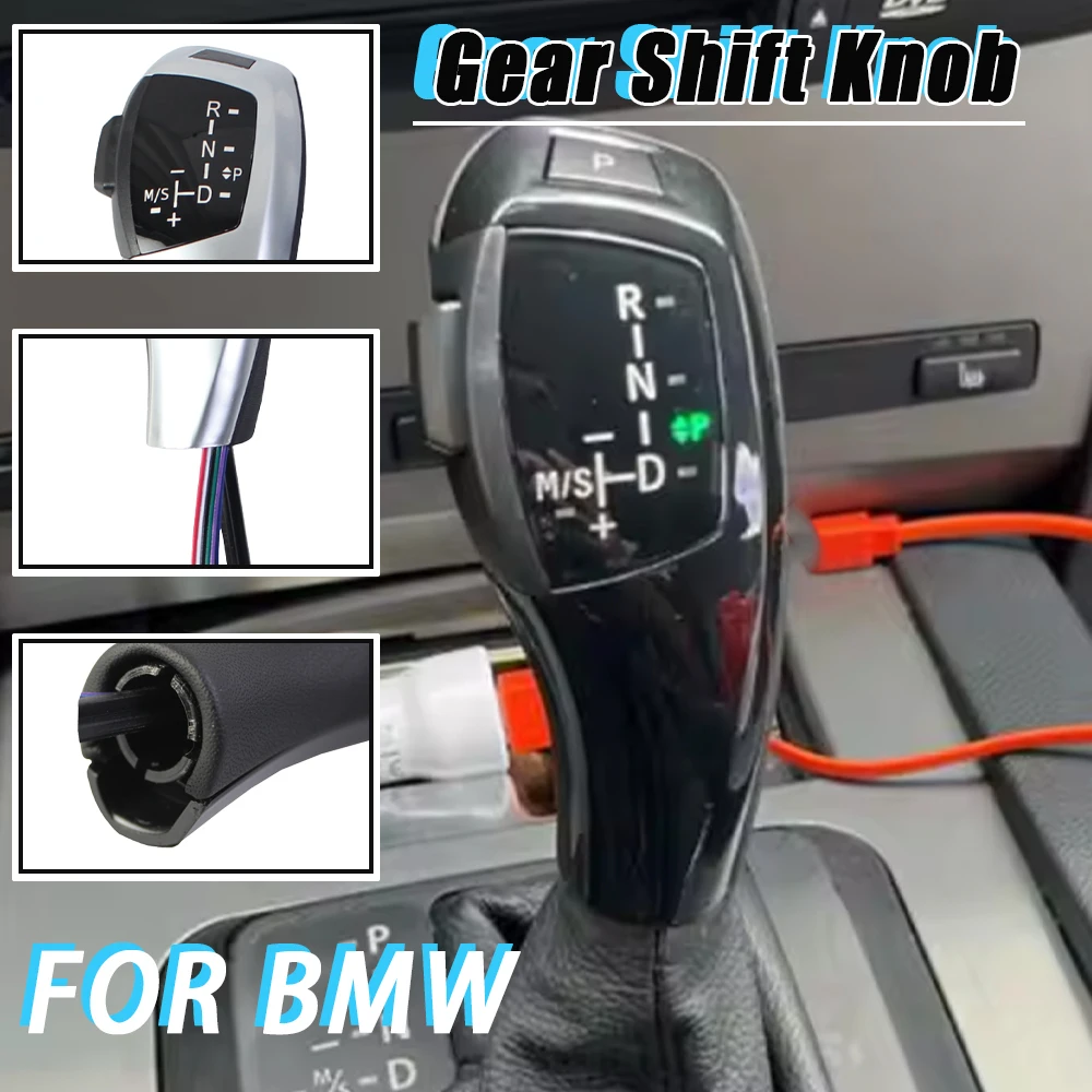 Automatic LED Gear Shift Knob Shifter Lever For BMW 1 3 5 6 Series E90 E60 E46 2D 4D E39 E53 E92 E87 E93 E83 X3 E89  Accessories - view 3