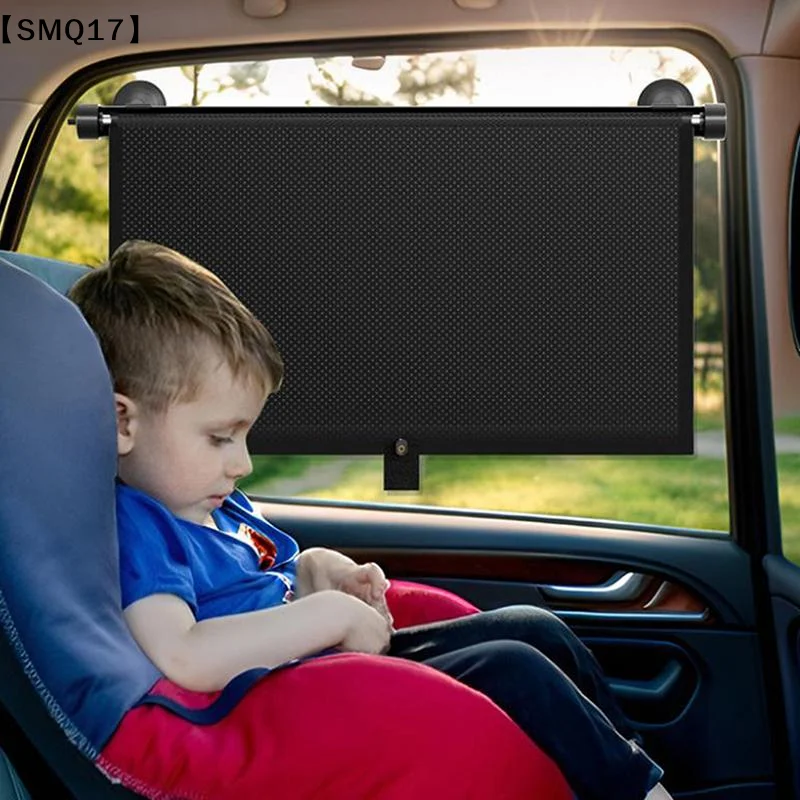 Retractable Car Side Window Sunshade UV Blocking Roller Curtain Mesh PVC Sun Protection Cover Summer Car Travel Accessory【SMQ】 view 2