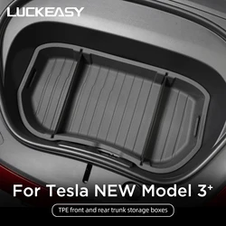 For Tesla Model 3 Front Trunk Storage Box Organizer Tray Mat Model3 Highland 2024 Rear Trunk Storage Pad Car Accessories