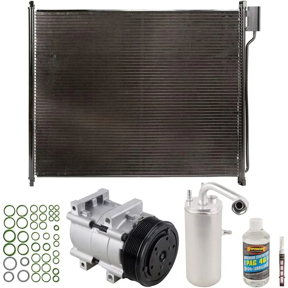 

Комплект кондиционера с компрессором, конденсатором и осушителем для Ford Super Duty 7.3L PowerSte 1999-2003 гг.