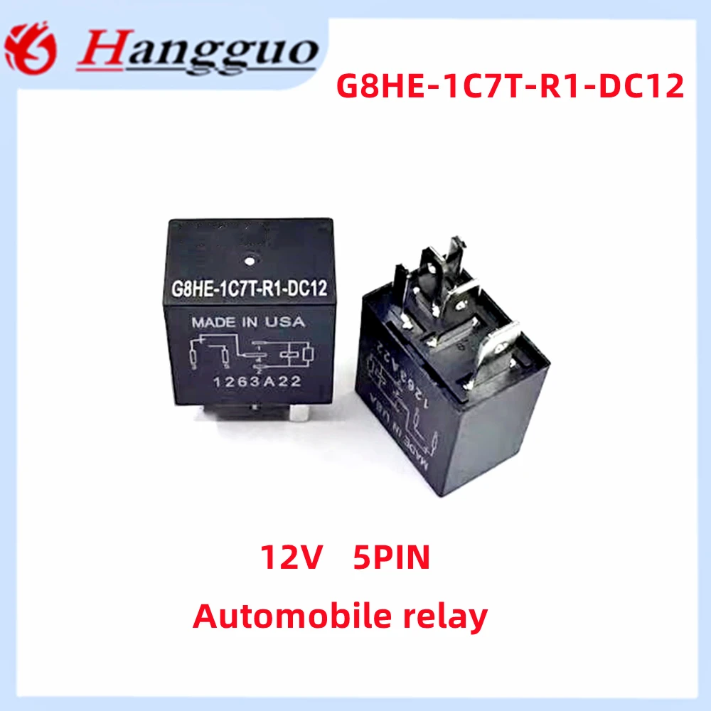 5PCS/Lot G8HE-1C7T-R1-DC12 12V 5Pin For Jeep Liberty Guide Wrangler Grand Cherokee Light Starting oil pump Automotive relay