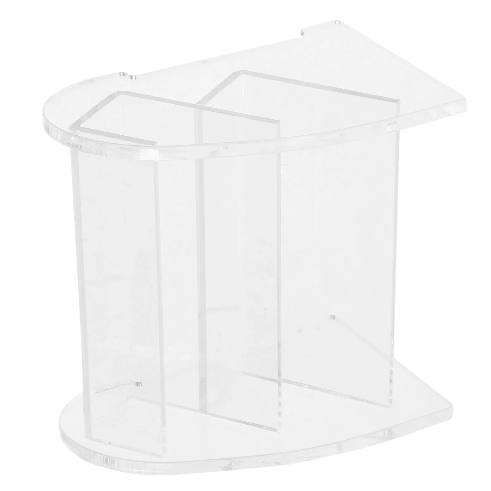 Clear Acrylic Business Card Holder Name Cards Stand Desk Organizer Table Display Rack Card Storage Base Office Home Exhibition