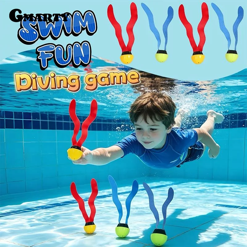 Kids Diving Seaweed Toys, Random Color Underwater Swimming Pool Training Game Toys Summer Pool Play Gift For Boys Girls