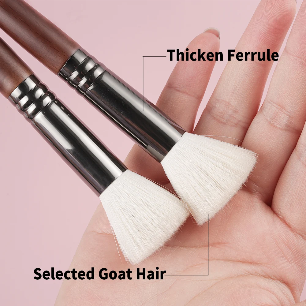 Stippling Blush Brush Contour Makeup  Tool Goat Hair Kabuki Buffer Cosmetic Powder Blending Beauty Make Up Brush