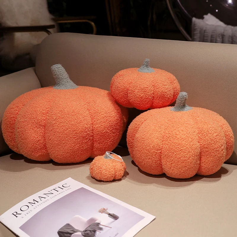 New Pumpkin Plush Toys Stuffed Plant Bedroom Decoration Halloween Decor Dolls Soothing Pillow Cushion